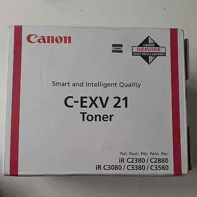 Open Box Canon C-exv21 Genuine Original Magenta Toner Cartridge. See Description • £10.99