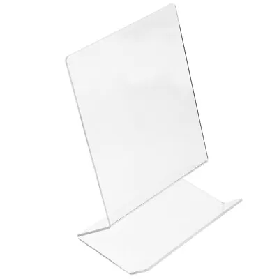 Acrylic Desktop Book & Magazine Display Stand Holder File Rack Clear • £10.91