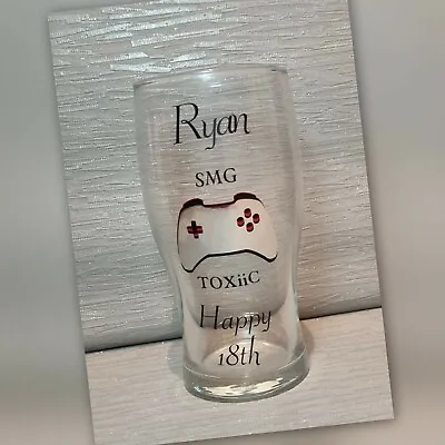 Personalised 18th Pint Glass  21st Birthday Personalised Pint Glass Pint Glass  • £8