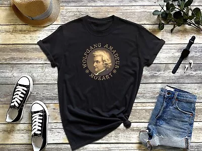 Wolfgang Amadeus Mozart - Vintage Design - Short-Sleeve Unisex T-Shirt • $18