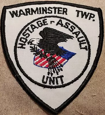 PA Warminster Twp. Pennsylvania Hostage/Assault Unit Police Shoulder Patch • $12.95