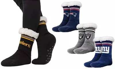 NFL Footy Sherpa Sock Slippers (Women's 6-10) • $18.99