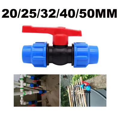 Stop Tap Valve 20-50mm  In-Line Ball Valve Water Pipe Quick Connect Faucet • £5.99