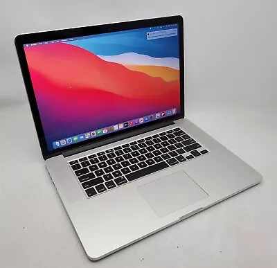 15.4  Apple MacBook Pro 114 A1398 2015 Core I7-2.2 16GB 256GB BigSur -NO ADAPTR • $185