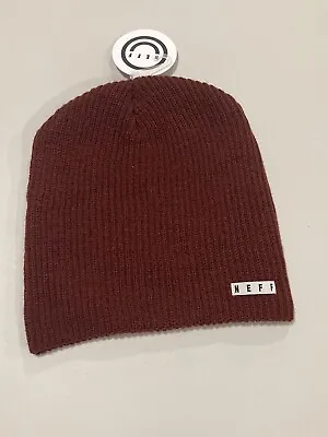 Neff Soft Cozy Warm Daily Beanie Hat For Men And Women Maroon • £9.64