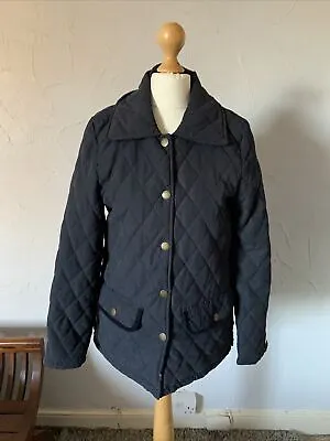 £19.99 • Buy Sherwood Forest Lightly Padded Quilted Navy Hopton Jacket Size UK 8