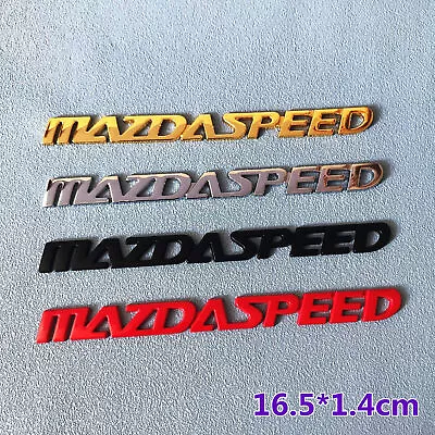 3D Metal Red Car Trunk Lid Badge Emblem Sticker For Mazda 3 MAZDASPEED MX5 CX-5 • $15.55