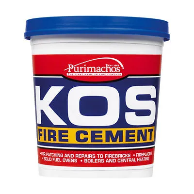 £7.70 • Buy Kos Fire Cement Buff Everbuild Brick Furnace Stove 2kg Heat Resistant 2 Kg