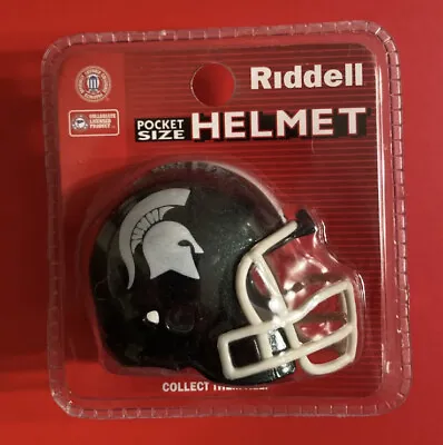 Michigan State Spartans Riddell Pocket Pro Mini Football Helmet Big 10 Ten New • $8.19
