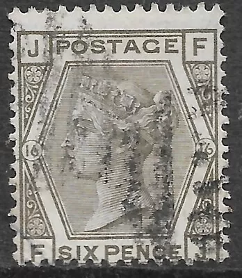 GB Queen Victoria Stamp SG147 6d Grey Plate 16 R13873 • $1.87