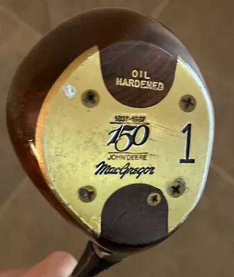 Nice Vintage MacGregor John Deere 150 Anniversary Driver 43.5  RH Persimmon • $59