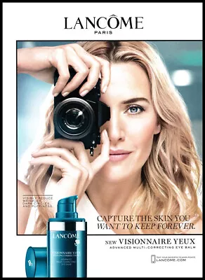 Kate Winslet 1-page Clipping 2017 Ad For Lancome Visionnaire Yeux • £4.74