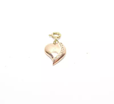 Clogau Welsh Gold 9ct Yellow & Rose Gold Cariad Heart Charm • £138