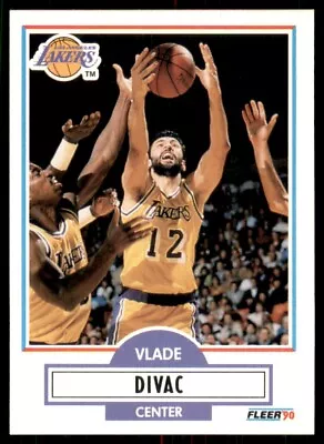 1990-91 Fleer Vlade Divac Rookie Los Angeles Lakers #91 • $1