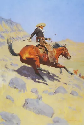 The Cowboy By Frederic Remington Vintage Western Giclee Art Print + Ships Free • $59