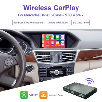 Wireless CarPlay Android Car Interface For Mercedes Benz E Class W212 C207 12-15 • $208.99