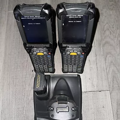 2X Motorola Symbol Mobile Barcode Scanner W/ (1) Cradle MC9190-GA0-SWGYA6WR Read • $125