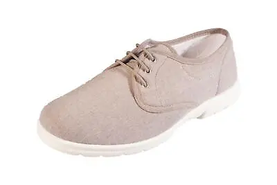 Men'S Canvas / Summer Shoes (Troon)2V Wide Fit By Db Shoes In Taupe • £57.95