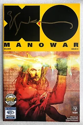 X-o Manowar #1 wondercon Variant Signed Sienkiewicz + Coa 250 Only! New Nm B&b • £29.99