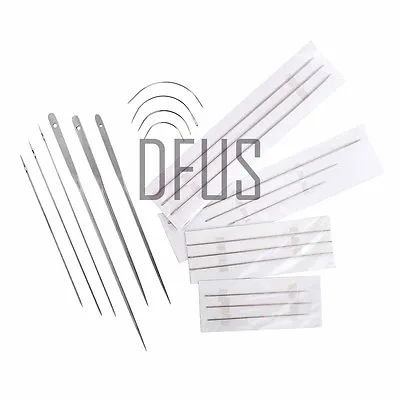 Upholstery Hand Sewing Buttoning Mattress Curved Needle Repair Kits UK SELLER • £1.75