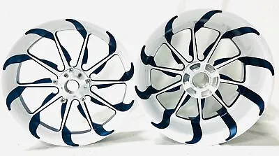 Gsxr 300 White & Custom Blue Tornado Wheels 01-08 Suzuki Gsxr 1000 • $5499.99