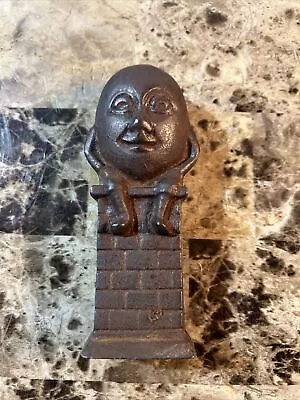 Vintage Humpty Dumpy Cast Iron Coin Bank • $16.99