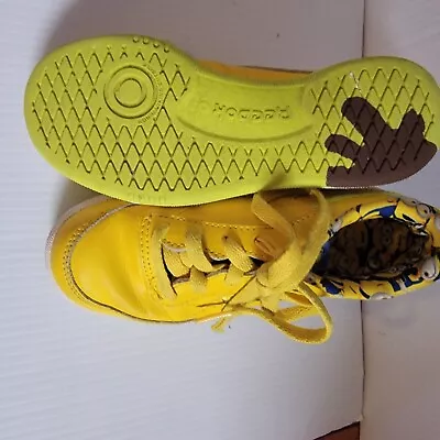 Reebok Illumination's Minions X Club C Little Kid 'Minions Yellow Shoes Sz 1 • $12