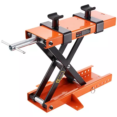 VEVOR Motorcycle Lift Scissor Jack Stand 1100 Lb With Saddle ATV Lift Dirt Bike • $53.99