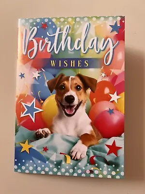 JACK RUSSELL TERRIER DOG BIRTHDAY CARD HiGH QUALITY CARD FOR MALE AND FEMALE • £2.50