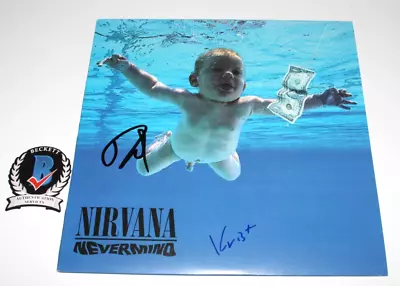 Dave Grohl Krist Novoselic Signed Nirvana Nevermind Vinyl Record Lp Beckett Coa • $1720.63