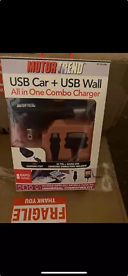 USB CAR + USB WALL Combo Charger (SHIPS SAME DAY) • $11.99