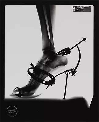 1999 Vintage Helmut Newton Photo Print Fashion X-Ray Shoe Photogravure Art 14x17 • $101.09