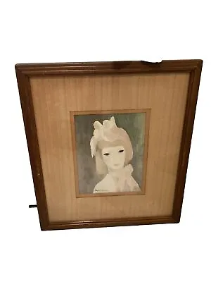 Young Lady In Pink By Marie Laurencin . Framed Reproduction 1931 Durand-Ruel • $210