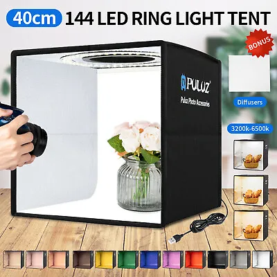 $14.99 • Buy 20/40/60cm Photography LED Light Tent Portable Box Cube Room Photo Studio PULUZ