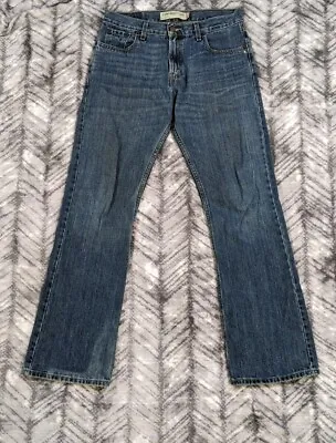 Levis 527 Mens 30x32 Ripped Distressed Slim Fit Low Rise Boot Cut Jeans 2000s • $19.95