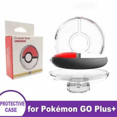 Crystal Protective Case PC Hard Shell Poke Ball Cover For Pokémon Go Plus+ Game • $12.28