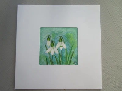 £2.99 • Buy  Original Hand Painted Card Snowdrops.