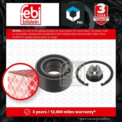 $160.59 • Buy Wheel Bearing Kit Fits RENAULT GRAND SCENIC Mk3 1.9D Front Left Or Right 2009 On