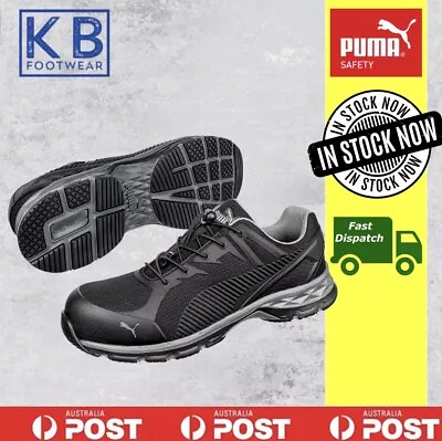 $153.90 • Buy Puma Relay Black 643837 Safety Toe Cap Light Weight Shoe