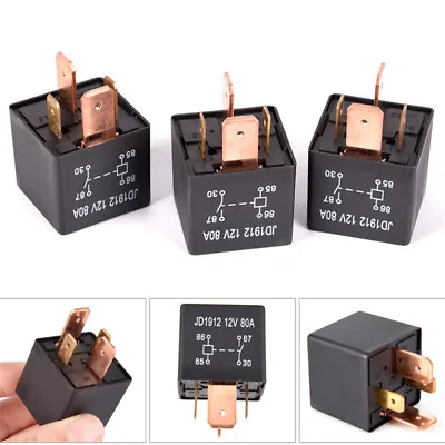 Waterproof Heavy Duty Relay 4Pin DC 24V 12V 80A JD1912 Automotive Car Relay T-'h • $7.10