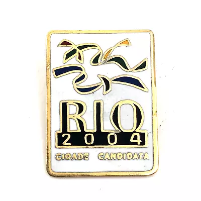 Rio Brazil 2004 Summer Olympics Games Bid - City Candidate Pin • $8