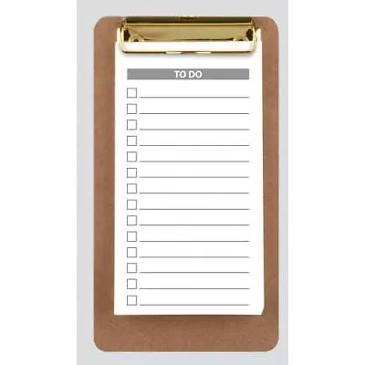 Memo Clipboard With To Do List Thick Paper File Clip Board Home School Supplies • £4.49