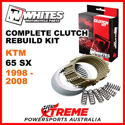 Whites KTM 65SX 65 SX 65cc 1998-2008 Complete Clutch Rebuild Kit • $107.95
