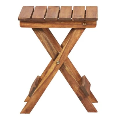 £18.60 • Buy Small Wooden Plant Stand Patio Balcony Home Garden Furniture Side Table Folding