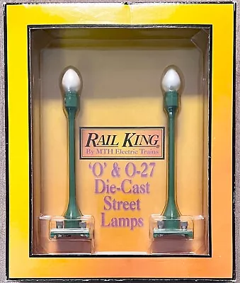 Rail King O/O-27 Pea Green Street Lamps #301079 O/O-27 Scale Diecast (#580-1) • $30