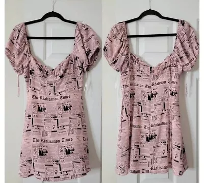 Realisation Par Venus Newspaper Dress • $200