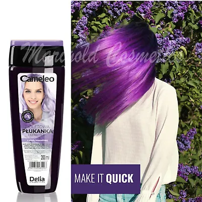 Delia Cameleo Semi Permanent Hair Colour TONER Wash-Out Tint Temporary Dye 200ml • £6.99