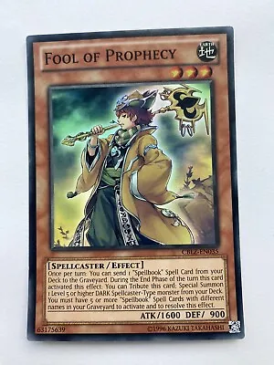 CBLZ-EN035 Fool Of Prophecy Super Rare UNL Edition Yugioh Card • £2.25