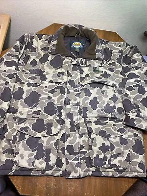 Cabela's Northern Flight Parka Woodland Froggy Camouflage Jacket Men's Size 2XL • $59.99