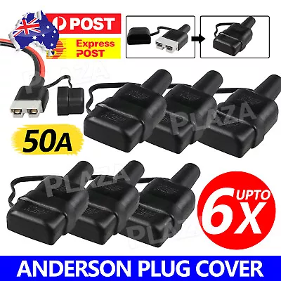 2/4/6pcs Waterproof 50A Anderson Plug Dust Cable Sheath Cover Black With Cap • $6.85